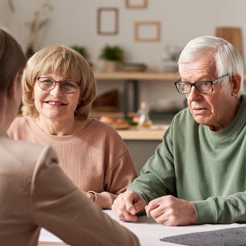 Couple Receiving Pre-Placement Counseling