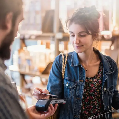 Woman Using Ralphs Card